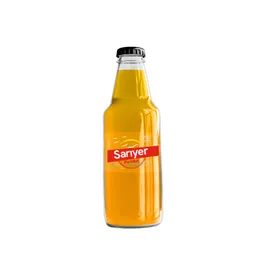 SARIYER ORANGE FLAVORED CARBONATED DRINK 6.76 FL OZ (200ML) X 24PCS_GLASS BOTTLE
