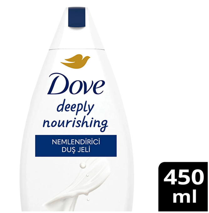 DOVE BODY WASH 15.2 OZ (450 ML) DEEPLY NOURISHING X 12PCS