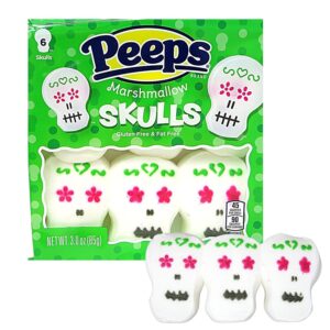 SKULLS PEEPS MARSHMALLOW 24PCS x 6 ct