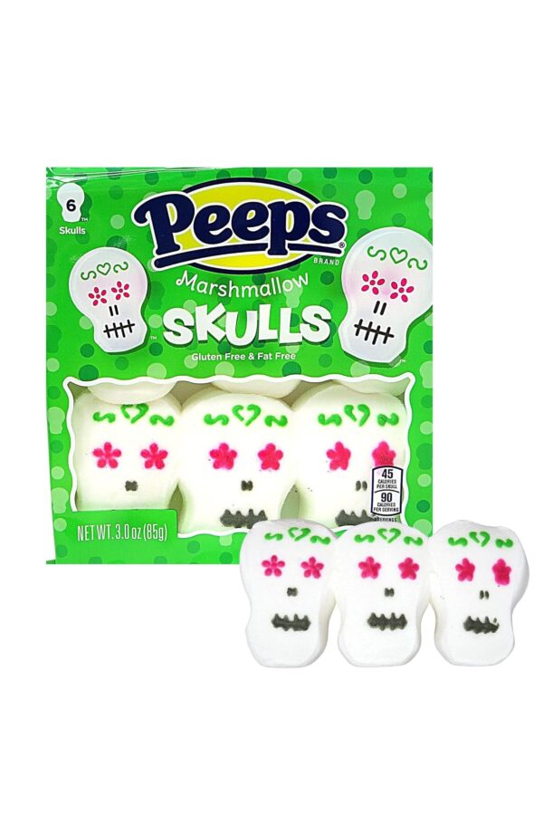 SKULLS PEEPS MARSHMALLOW 24PCS x 6 ct
