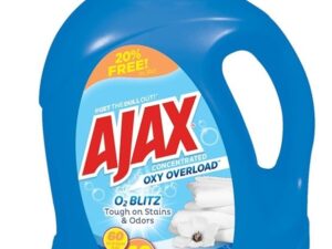 AJAX LIQUID LAUNDRY DETERGENT | 60 OZ x 6 | OXY OVERLOAD