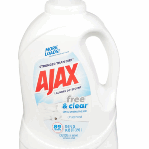 AJAX LIQUID LAUNDRY DETERGENT | 134 OZ x 4 | FREE & CLEAR