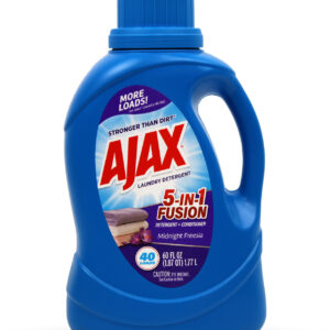 AJAX LIQUID LAUNDRY DETERGENT | 60 OZ x 6 | 5 IN 1 FUSION