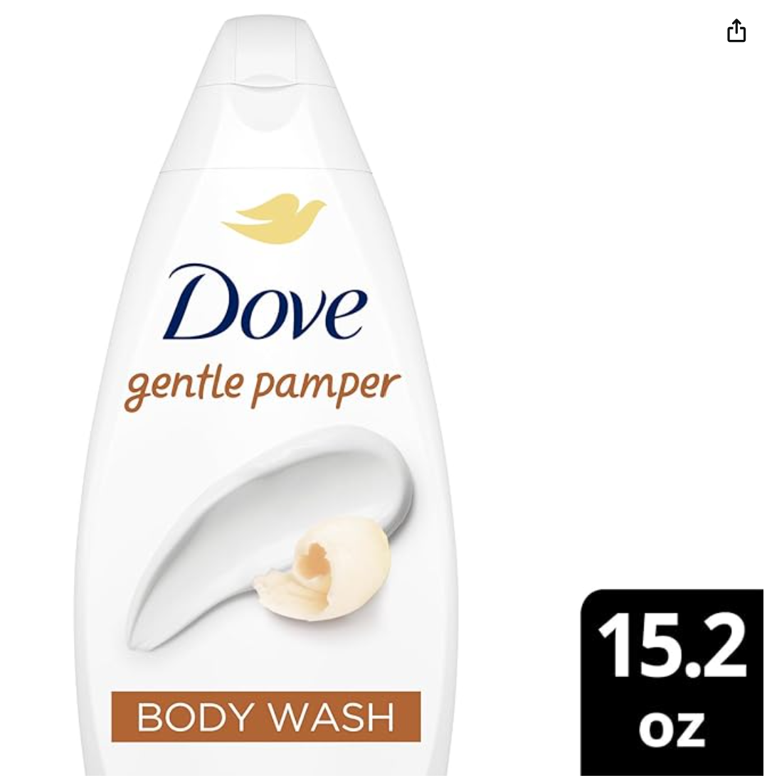 DOVE BODY WASH 15.2OZ (450 ML) GENTLE PAMPER x 12PCS