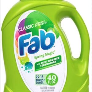 Fab Laundry Detergent - Spring Magic 40 Oz X 9pcs