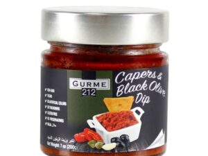 K - GURME212 CAPPERS&BLACK OLIVE DIP SAUCE 7oz JAR X 12pcs