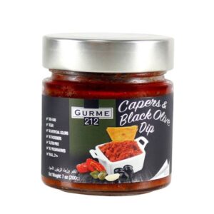 K - GURME212 CAPPERS&BLACK OLIVE DIP SAUCE 7oz JAR X 12pcs