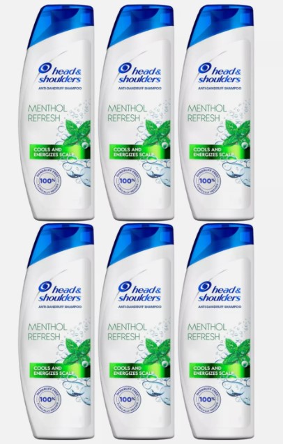H&S SHMP MENTHOL 400ML X 6