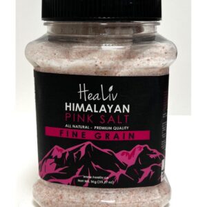 Himalayan Pink Salt Fine Grain Plastic Jar 1Kg X 8pcs
