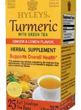 K - HYLEYS TURMERIC, GINGER, LEMON | W/GREEN TEA 1.32oz X 25pc X 12/CS