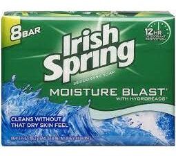 IRISH SPRING BAR SOAP MOISTURE BLAST 3.75oz X 3 X 18pcs