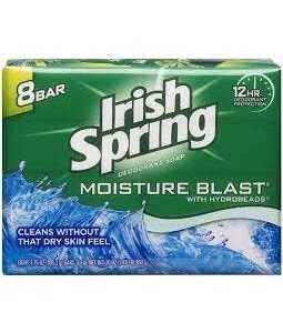 IRISH SPRING BAR SOAP MOISTURE BLAST 3.75oz X 3 X 18pcs