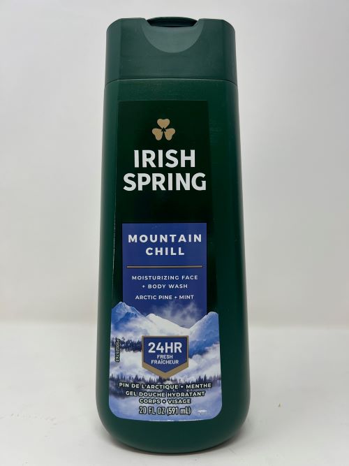 IRISH SPRING BODY WASH || 20 OZ X 4pcs || MOUNTAIN CHILL