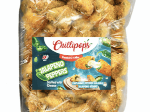 Take Heat & Eat Jalapeno Peppers Chillipops 4x2.5kg Pouch in a box