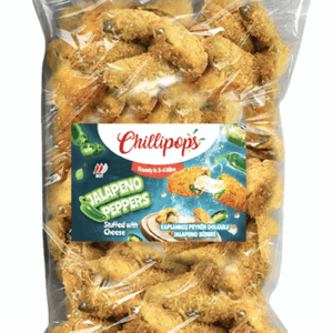 Take Heat & Eat Jalapeno Peppers Chillipops 4x2.5kg Pouch in a box