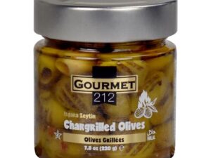 K - GURME212 CHARGRILLED OLIVE 7oz JAR X 12pcs