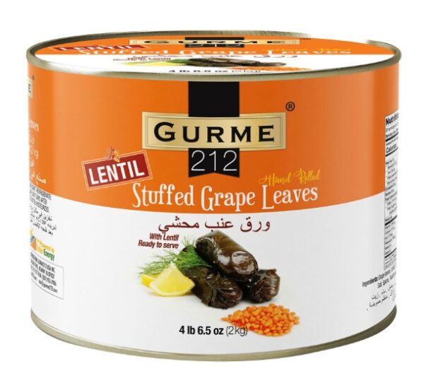 Gurme212 Lentil Stuffed Grape Leaves 6X4 lbs 6.5oz