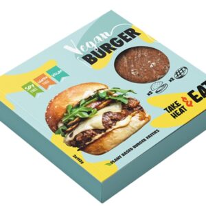 Take Heat & Eat IQF Vegan Burger Set (Burger 2x113g) (Burger Bun 2x80g) 6xSet of 2( Retail Size)