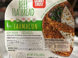 F- LAHMACUN SKINNY CRUST G. Beef FlatBread (MILD) 4pc [9pk/bx]