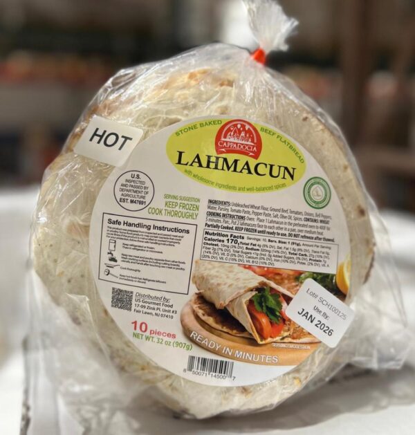 F- LAHMACUN CAPPADOCIA G.Beef Flatbread Spicy (HOT) 10pc (12pk/bx)