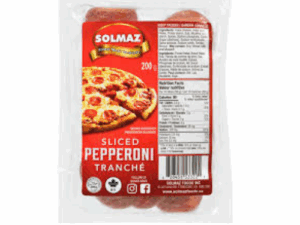 R - SOLMAZ SLICED PEPPRONI (HALAL) 8 OZ (227GR) X 10pcs