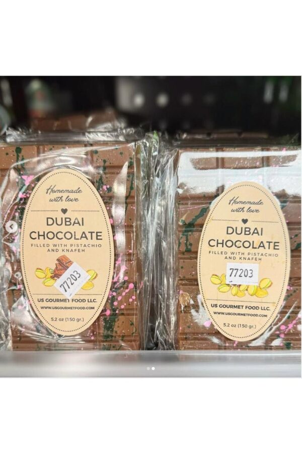 DUBAI CHOCOLATE 2.50 oz (70 GR) X 20pcs
