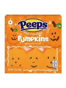 PUMPKIN PEEPS  MARSHMALLOW 30 PCS x 3 ct