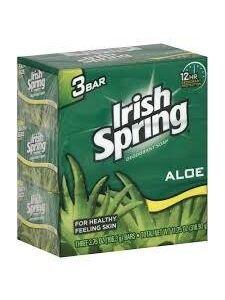 IRISH SPRING BAR SOAP ALOE VERA 3.75oz/3/18