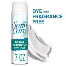 Gillette Shaving Gel, Satin Care, 7oz (12/CS ) | Sensitive Ultra