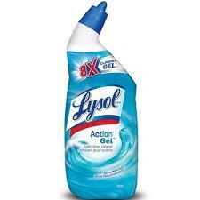 LYSOL ACTION GEL TOILETBOWL CLEANER SPRINGWATERFALL 24 OZx 9pcs