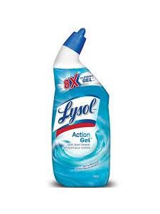 LYSOL ACTION GEL TOILETBOWL CLEANER SPRINGWATERFALL 24 OZx 9pcs