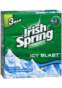 IRISH SPRING BAR SOAP ICY BLAST 3.75oz/3/18