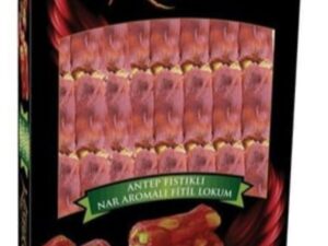 KEYIFCE TURKISH DELIGHT WITH PISTACHIO AND POMEGRANATE 350gr X 12pcs