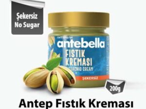 ANTEBELLA SPREADABLE PISTACHIO CREAM WITHOUT SUGAR 200gr x 12pcs