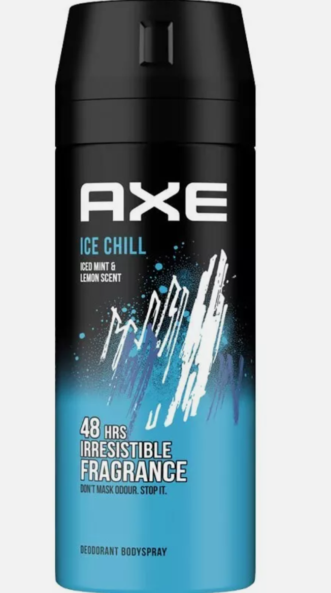Axe Body Spray | 150ml/5.3 fl.oz X 12pcs | ICE CHILL