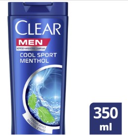 CLEAR MEN SHAMPOO 350 ML (11.8oz - COOL SPORT MENTHOL) x 10pcs