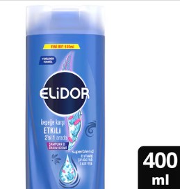 ELIDOR SHAMPOO 400 ML (13.5oz - ANTIDANDRUFF) x 18pcs
