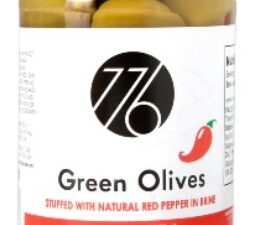Greek_Green Olives Stuffed w/ Red Pepper 370ml x 6pcs