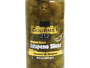 K - GURME212 Green Jalapeno Slice 12pcs X 500cc Jar