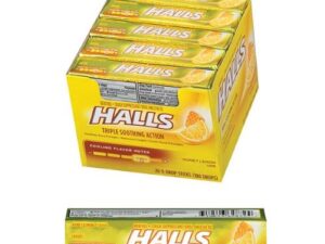 HALLS COUGH DROPS 9pcs X 20 || HONEY LEMON