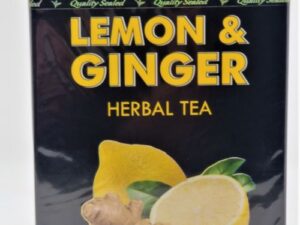 K - HYLEYS CAFFEINE FREE || LEMON & GINGER || HERBAL TEA 0.88 oz X 25pc X 12pcs