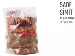 F- Maun Plain Bagel 110gr x 8pcs (5'li) | SIMIT L