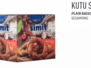 F- Maun Plain Bagel 100gr x 8pcs (4'lu) | SIMIT M (BOX)