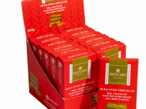MONART DUBAI CHOCOLATE 2.2 OZ (70G) X 1PCS (12 UNIT)