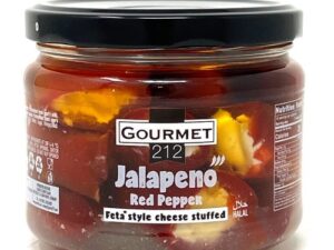 Gourmet212 Cheese Stuffed Red Jalapeno Pepper 12pcs X 300cc Jar