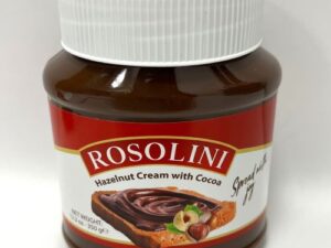 ROSOLINI HAZELNUT CREAM WITH CACAO IN PET JAR 350gr X 12pcs