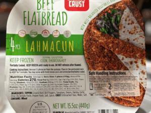 F- LAHMACUN SKINNY CRUST G. Beef FlatBread Spicy (HOT) 4pc [9pk/bx]