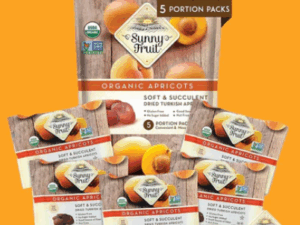 K- Sunny Fruit Organic Turkish Apricots 5 Pack 18pcs X (1.76gr x 5)