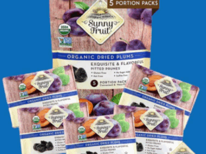 K- Sunny Fruit Organic Plums 5 Pack X 18pcs (1.06gr x 5)