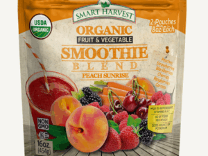 Smart Harvest Smoothie Blend Organic Peach Sunrise 16oz (2 pack*8 oz) x 10pcs